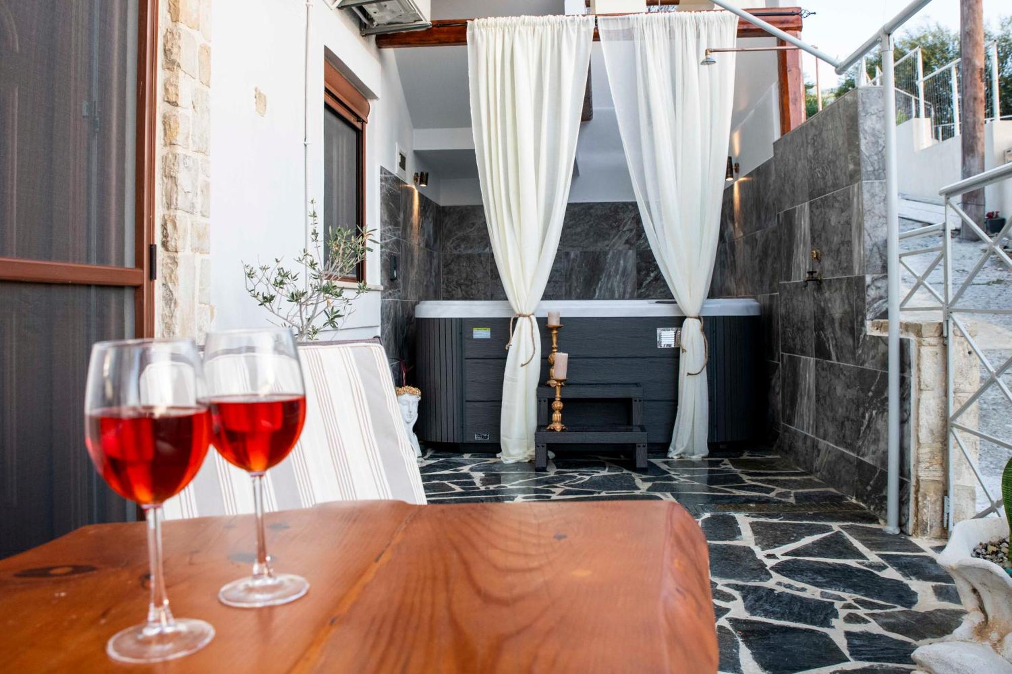 Kleopatra Deluxe Apartment With Jacuzzi Kamilari Ngoại thất bức ảnh